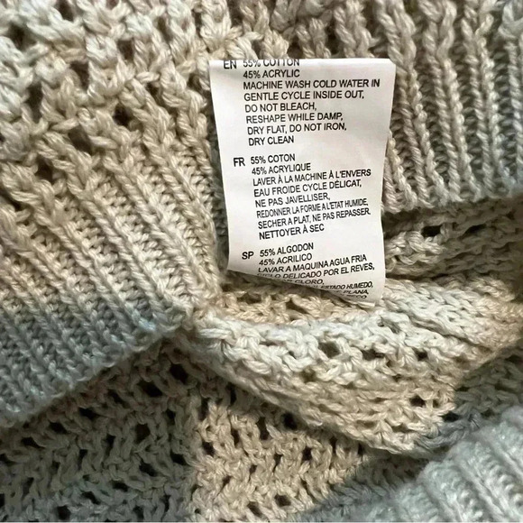 COPY - RDI NEW Womens Open Stitch Pullover Sweater Ribbed Trim Boatneck Size XL - Picture 8 of 11